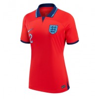 Camisa de Futebol Inglaterra Kyle Walker #2 Equipamento Secundário Mulheres Mundo 2022 Manga Curta